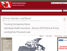 Tablet Screenshot of administration.ws