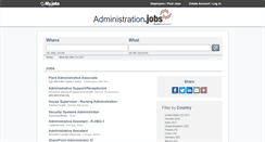 Desktop Screenshot of administration.jobs