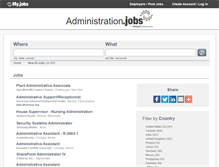 Tablet Screenshot of administration.jobs